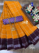 Load image into Gallery viewer, DSR-DD silver Sungudi Sarees with silver stripes - Sheetal Fashionzz