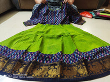 Load image into Gallery viewer, Madurai Sungudi All over Zari checks Fabric & banarasi jacord cotton combo - Sheetal Fashionzz