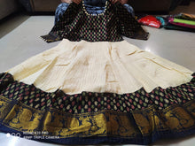 Load image into Gallery viewer, Madurai Sungudi All over Zari checks Fabric & banarasi jacord cotton combo - Sheetal Fashionzz