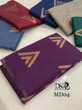 Load image into Gallery viewer, Dsr Modal saree with allover copper gicha buttis - Sheetal Fashionzz