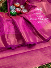 Load image into Gallery viewer, DSR-Samyuktha Bridal Tissue Sarees - Sheetal Fashionzz