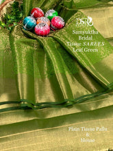 Load image into Gallery viewer, DSR-Samyuktha Bridal Tissue Sarees - Sheetal Fashionzz