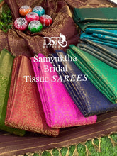 Load image into Gallery viewer, DSR-Samyuktha Bridal Tissue Sarees - Sheetal Fashionzz