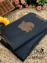 Load image into Gallery viewer, Dsr Modal saree with allover copper gicha buttis - Sheetal Fashionzz