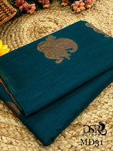 Load image into Gallery viewer, Dsr Modal saree with allover copper gicha buttis - Sheetal Fashionzz