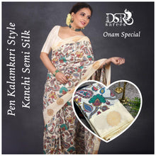 Load image into Gallery viewer, DSR-Kanchi Semi Silk Kalamkari Sarees - Sheetal Fashionzz