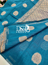 Load image into Gallery viewer, Dsr Modal saree with allover copper gicha buttis - Sheetal Fashionzz