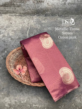Load image into Gallery viewer, CLASSIC soft silk tissue saree adorned with antique thread - Sheetal Fashionzz