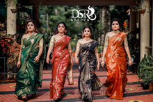 Load image into Gallery viewer, CLASSIC soft silk tissue saree adorned with antique thread - Sheetal Fashionzz