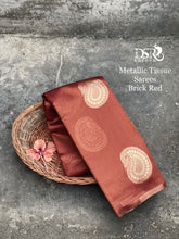 Load image into Gallery viewer, CLASSIC soft silk tissue saree adorned with antique thread - Sheetal Fashionzz