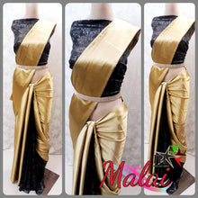 Load image into Gallery viewer, SATIN SILK DESIGNER SAREE WITH IMPORTED DESIGNER BLOUSE - Sheetal Fashionzz