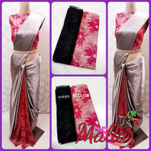 Load image into Gallery viewer, SATIN SILK DESIGNER SAREE WITH IMPORTED DESIGNER BLOUSE - Sheetal Fashionzz