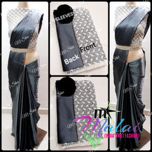 Load image into Gallery viewer, SATIN SILK DESIGNER SAREE WITH IMPORTED DESIGNER BLOUSE - Sheetal Fashionzz