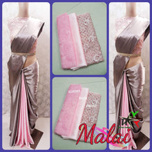 Load image into Gallery viewer, SATIN SILK DESIGNER SAREE WITH IMPORTED DESIGNER BLOUSE - Sheetal Fashionzz