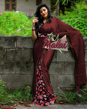 Load image into Gallery viewer, SATIN SILK DESIGNER SAREE WITH IMPORTED DESIGNER BLOUSE - Sheetal Fashionzz