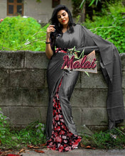 Load image into Gallery viewer, SATIN SILK DESIGNER SAREE WITH IMPORTED DESIGNER BLOUSE - Sheetal Fashionzz