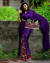 Load image into Gallery viewer, SATIN SILK DESIGNER SAREE WITH IMPORTED DESIGNER BLOUSE - Sheetal Fashionzz