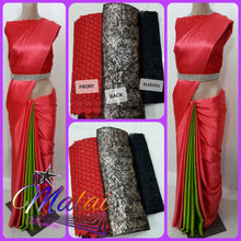Load image into Gallery viewer, SATIN SILK DESIGNER SAREE WITH IMPORTED DESIGNER BLOUSE - Sheetal Fashionzz