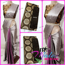 Load image into Gallery viewer, SATIN SILK DESIGNER SAREE WITH IMPORTED DESIGNER BLOUSE - Sheetal Fashionzz