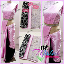 Load image into Gallery viewer, SATIN SILK DESIGNER SAREE WITH IMPORTED DESIGNER BLOUSE - Sheetal Fashionzz