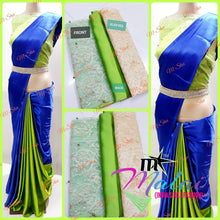 Load image into Gallery viewer, SATIN SILK DESIGNER SAREE WITH IMPORTED DESIGNER BLOUSE - Sheetal Fashionzz
