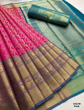 Load image into Gallery viewer, Kanchivaram silk weaving sarees - Sheetal Fashionzz