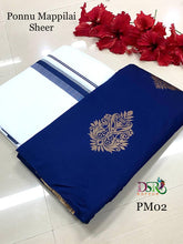 Load image into Gallery viewer, DSR-PonnuMappilai  Kanchi Soft Silk Sarees with Dhothi - Sheetal Fashionzz