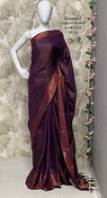 Load image into Gallery viewer, Dsr Alaimagal Bridal Copper Tissue Soft Silk Sarees - Sheetal Fashionzz