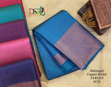 Load image into Gallery viewer, Dsr Alaimagal Bridal Copper Tissue Soft Silk Sarees - Sheetal Fashionzz