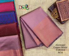 Load image into Gallery viewer, Dsr Alaimagal Bridal Copper Tissue Soft Silk Sarees - Sheetal Fashionzz
