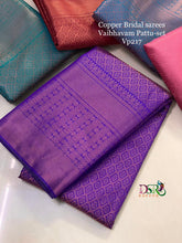 Load image into Gallery viewer, Dsr Copper Bridal Tissue ππ΄π
πΈπΈπ-Vaibhavam Pattu - Sheetal Fashionzz
