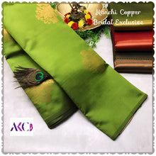 Load image into Gallery viewer, Akc Sarees Kanchi Bridal Copper Pattu - Sheetal Fashionzz