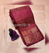 Load image into Gallery viewer, Vk Sarees Copper Butta Dupion Silk - Sheetal Fashionzz