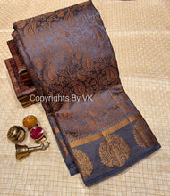 Load image into Gallery viewer, Vk Sarees Copper Butta Dupion Silk - Sheetal Fashionzz