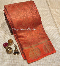 Load image into Gallery viewer, Vk Sarees Copper Butta Dupion Silk - Sheetal Fashionzz