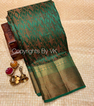 Load image into Gallery viewer, Vk Sarees Copper Butta Dupion Silk - Sheetal Fashionzz
