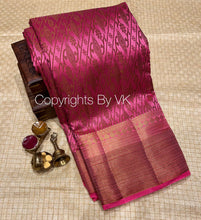 Load image into Gallery viewer, Vk Sarees Copper Butta Dupion Silk - Sheetal Fashionzz