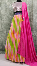 Load image into Gallery viewer,  Crushed Silk Crop top Lehenga Set - Sheetal Fashionzz
