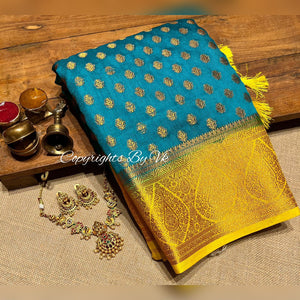 Vk Sarees Dupion Silk with Copper Zari - Sheetal Fashionzz