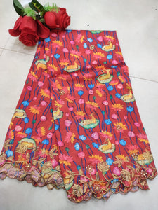 Kalamkari Art silk Lehenga Dupattas with cutwork - Sheetal Fashionzz