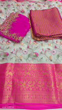 Load image into Gallery viewer, Organza Lehenga with floral embroidery work - Sheetal Fashionzz
