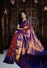 Load image into Gallery viewer, Light weight Ikkat Patola Silk SAREE with kanchipuram border - Sheetal Fashionzz
