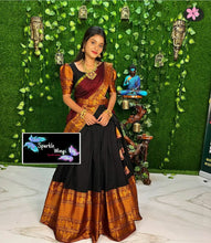 Load image into Gallery viewer, Sparkle wings Narayanapet lehanga - Sheetal Fashionzz
