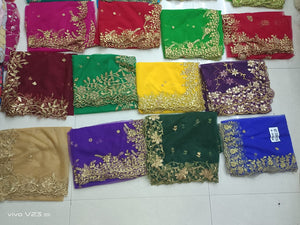 Cutwork Net Dupatta for lehenga and half sarees - Sheetal Fashionzz