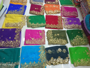Cutwork Net Half Saree Dupatta for lehengas – Sheetal Fashionzz