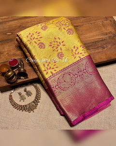 Vk Creations Royal Banarasi Tissue Sarees - Sheetal Fashionzz