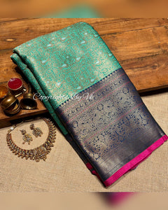 Vk Creations Royal Banarasi Tissue Sarees - Sheetal Fashionzz