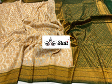 Load image into Gallery viewer, SEMI KHADDI GEORGETTE SILK SAREES - Sheetal Fashionzz
