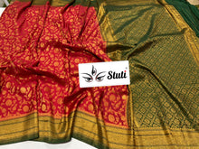Load image into Gallery viewer, SEMI KHADDI GEORGETTE SILK SAREES - Sheetal Fashionzz
