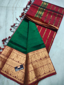 Mangalagiri Handloom pure cotton pattu - Sheetal Fashionzz